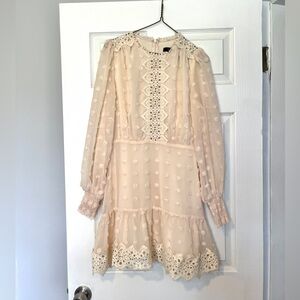 Lulu's Cream Lace Boho Dress